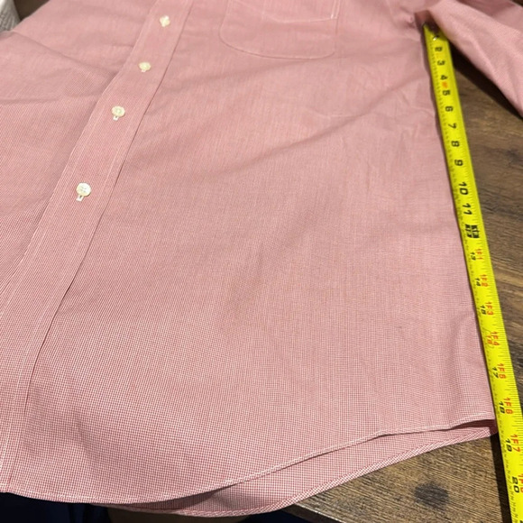 Brooks Brothers 346 Pink Button-Down Iron-Free Dress Shirt. 16-4/5 Neck 24” Wide - Picture 6 of 7